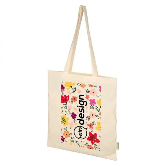 Borsa da spesa personalizzabile da 7 L in cotone biologico certificato OCS – Odisha