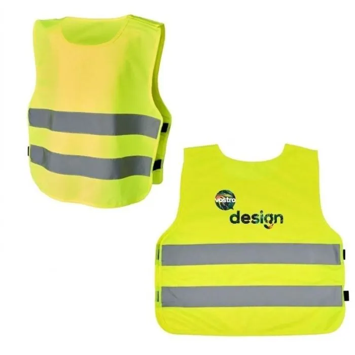 Gilet di sicurezza promozionale con chiusura in velcro per bambini dai 7 ai 12 anni Marie