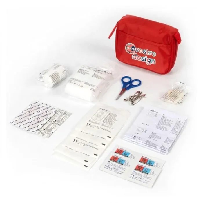 Kit di pronto soccorso personalizzato in nylon, 31 pezzi, durata 5 anni