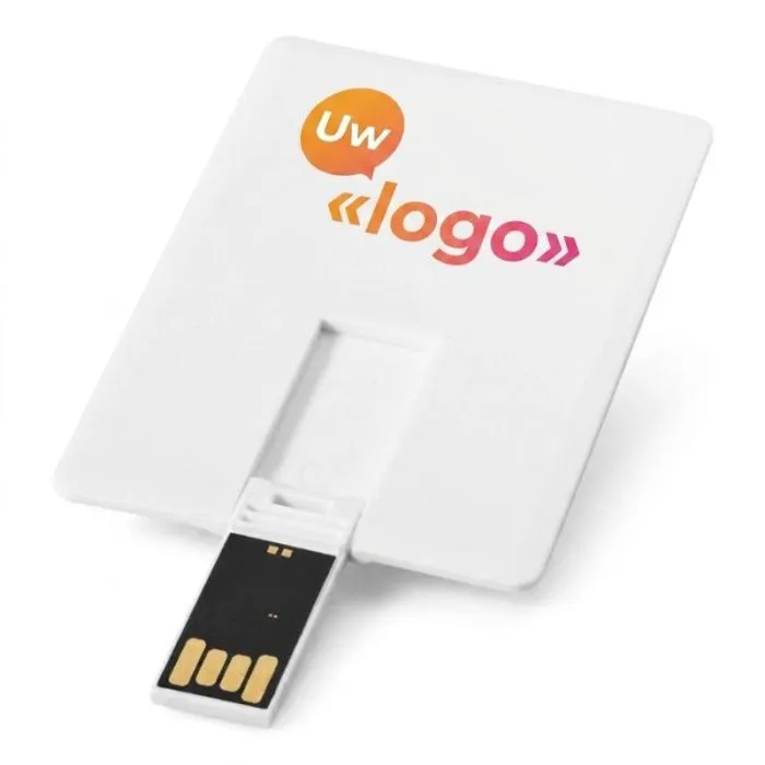Promotionele USB-stick in kaartvorm, 2 GB, slim