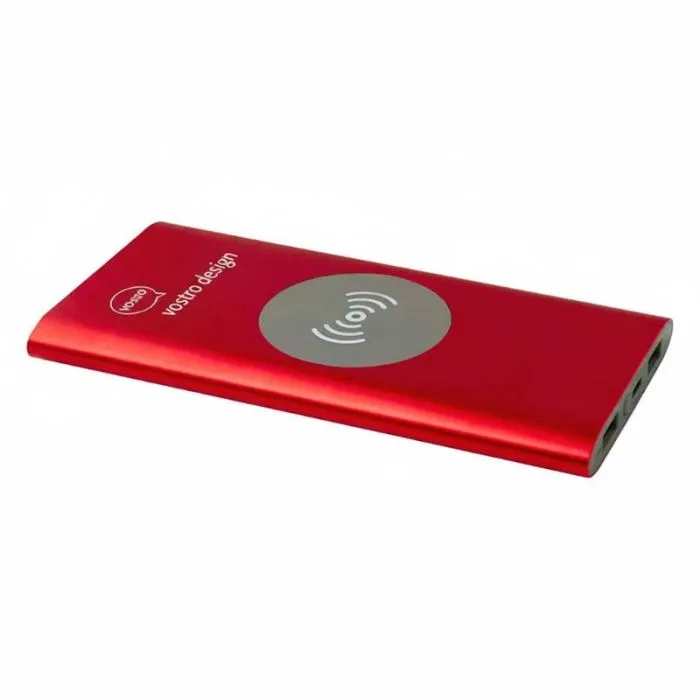 Power bank 8000 mAh wireless personalizzato in plastica riciclata - Juice