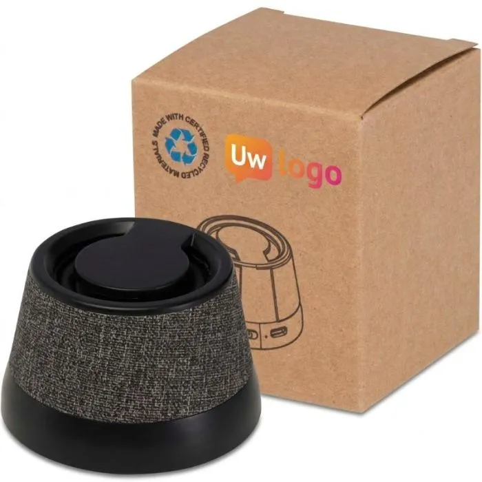 Horna 3 W draadloze luidspreker van gerecycled kunststof, compact en magnetisch