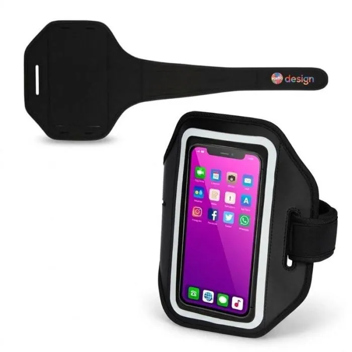 Braccialetto riflettente per smartphone con custodia trasparente personalizzata - Haile
