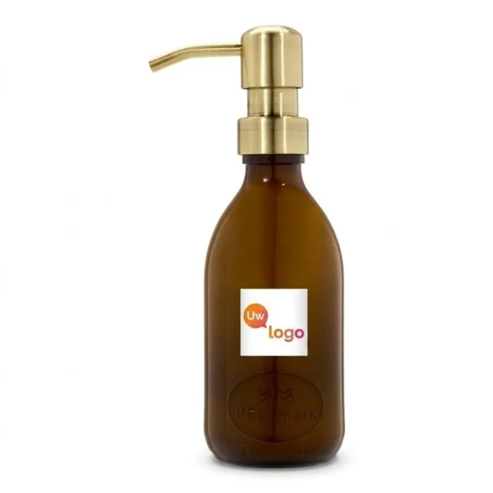 Gepersonaliseerde handlotiondispenser van 250 ml - WELLmarkSoft Hands