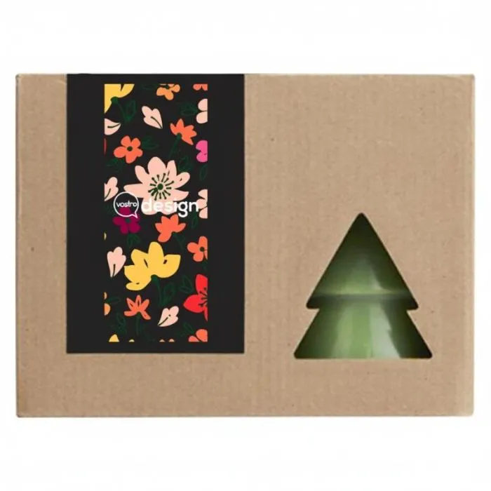 Set 2 candele personalizzate a forma di albero in cera naturale - Originalhome