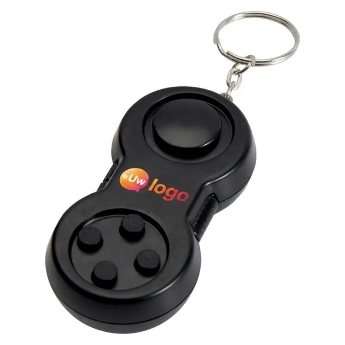 Promotionele sleutelhanger in de vorm van een mini-gamecontroller en antistressspeeltje - Fidgix