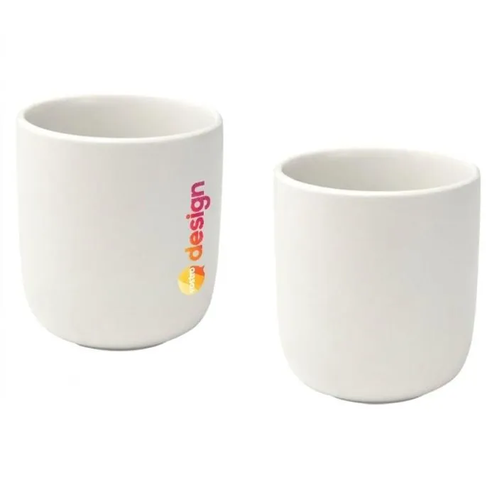 Tazze da caffè espresso in ceramica "Male" da 200 ml personalizzabili  - set da 2