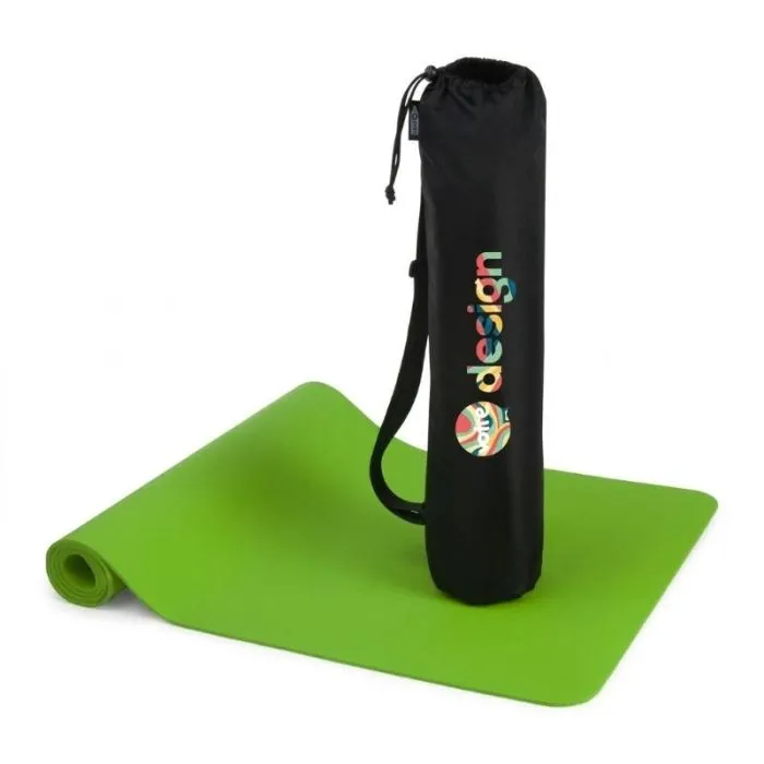 Tappetino da yoga Virabha in TPE riciclato proveniente da materiale pubblicitario