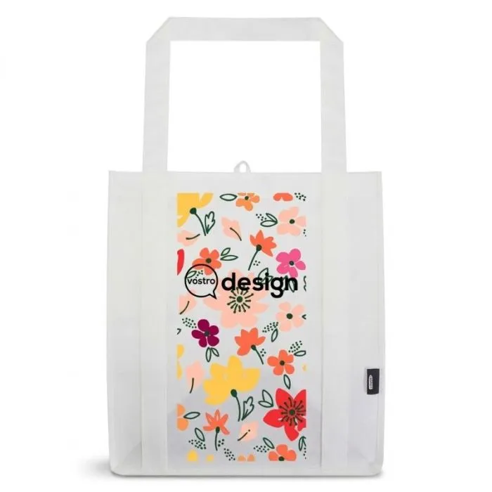 Shopper 29 L personalizzata in poliestere riciclato con fondo rigido - Liberty