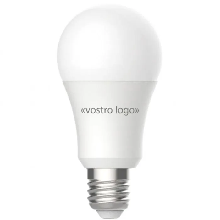 Lampadina intelligente E27 da 600 lumen, multicolore e connessa