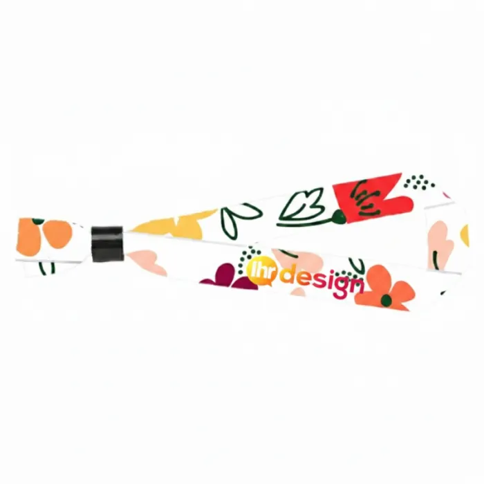 Individuelles Festival-Armband aus recyceltem PET mit Sicherheitsverschluss aus RPET-El
