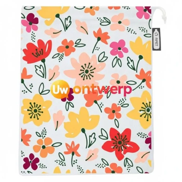 Gepersonaliseerde boodschappentas van gerecycled polyester