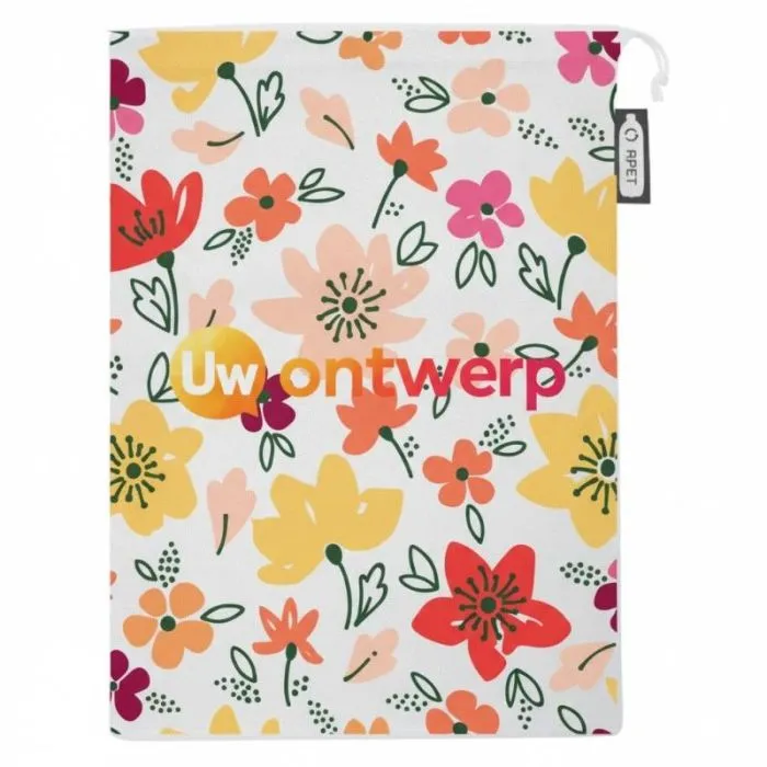 Gepersonaliseerde boodschappentas van gerecycled polyester, 30 x 41 cm, met sublimatiedruk
