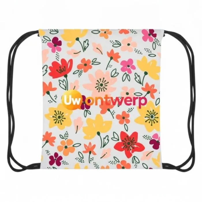 Gepersonaliseerde tas met trekkoord van gerecycled polyester - Cal