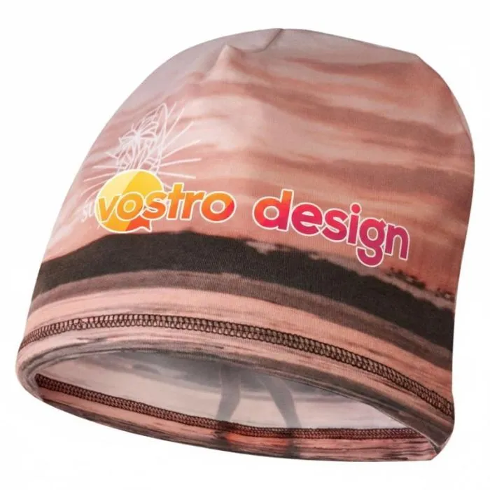 Cappellino personalizzato in PET riciclato da 190 g/m² con stampa a sublimazione