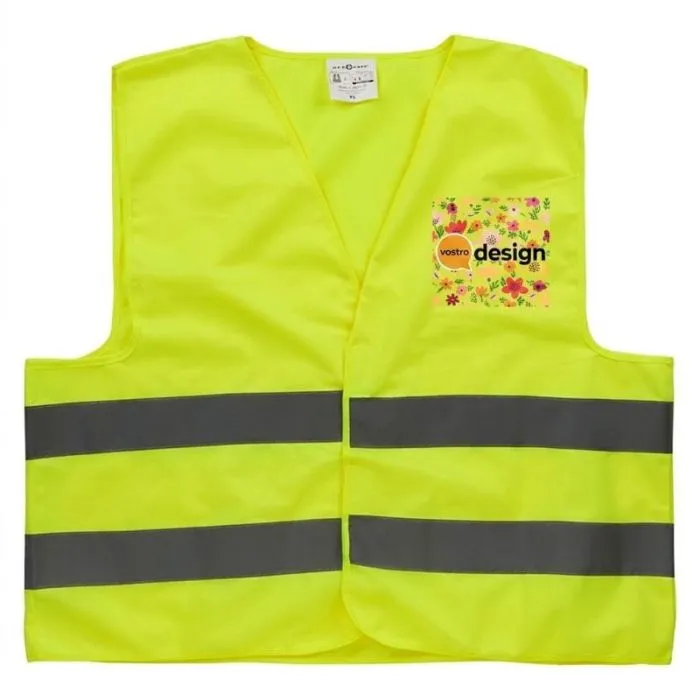 Gilet di sicurezza riflettente personalizzato per adulti in poliestere (XL)