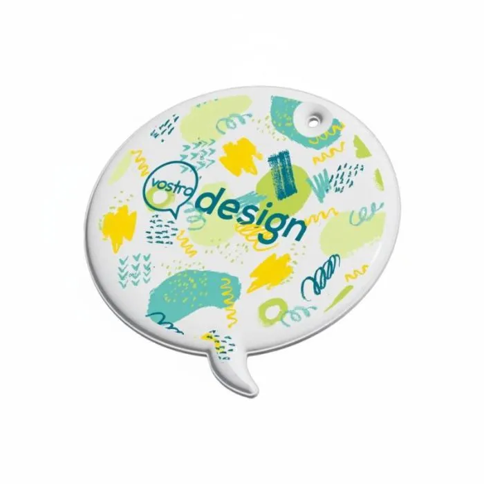 Fascetta riflettente pubblicitaria in PVC a forma di promemoria - H-09 RFX™