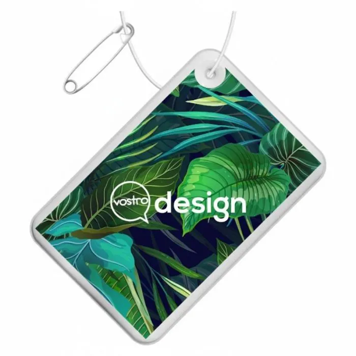 Portasacchetti personalizzato riflettente in PVC o TPU, di forma rettangolare