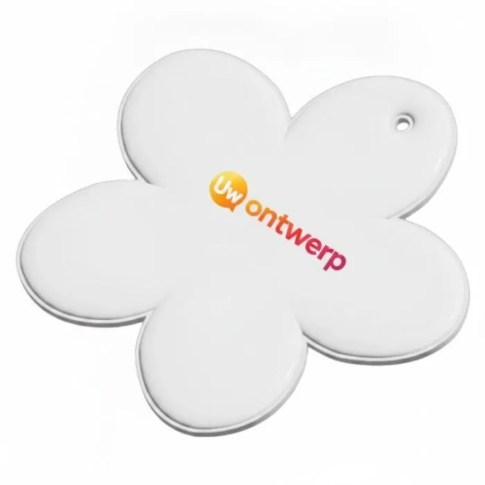 Reflecterende bloemvormige clip van lichtgewicht PVC, personaliseerbaar – RFX™ H-13