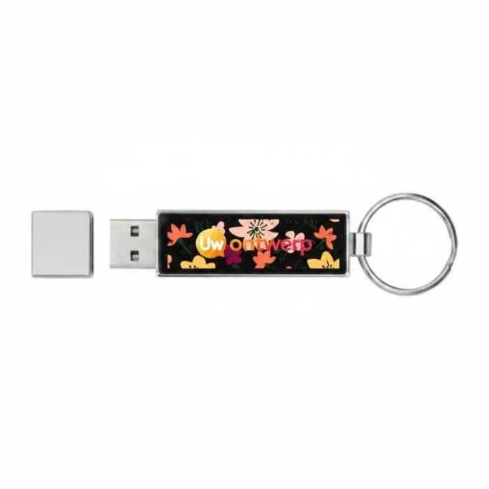 Rechthoekige USB-stick van 1 GB tot 64 GB, gepersonaliseerd met verlicht logo