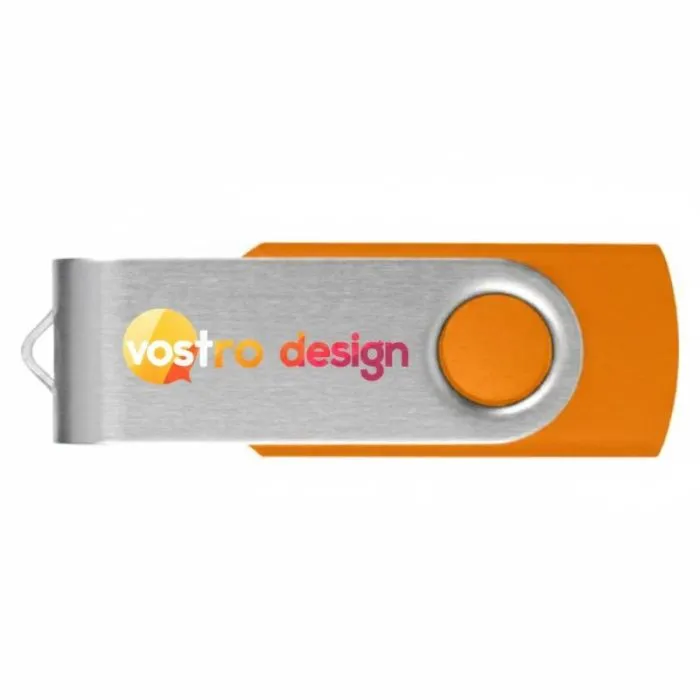 Chiavetta USB 3.0 Rotate-Basic personalizzata in alluminio.