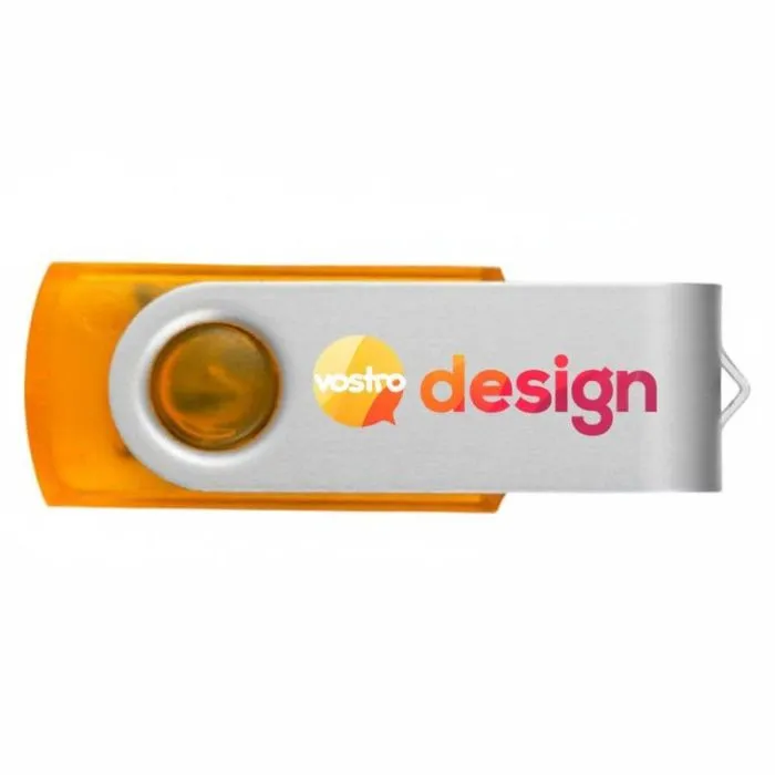 Chiavetta USB 3.0 traslucida Rotate personalizzata in alluminio