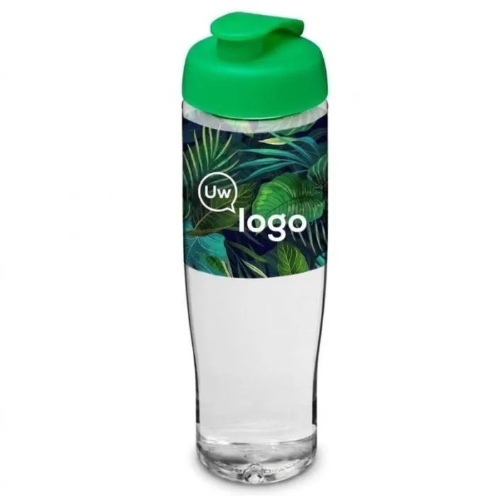 Gepersonaliseerde sportfles van 700 ml met klepdeksel - H2O Active® Tempo