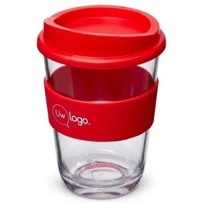 Promotiebeker van 300 ml met antislipband - Americano® Cortado