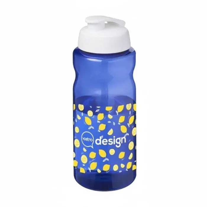Borraccia sportiva H2O personalizzata da 1 litro con tappo ribaltabile - Active® Eco Big Base
