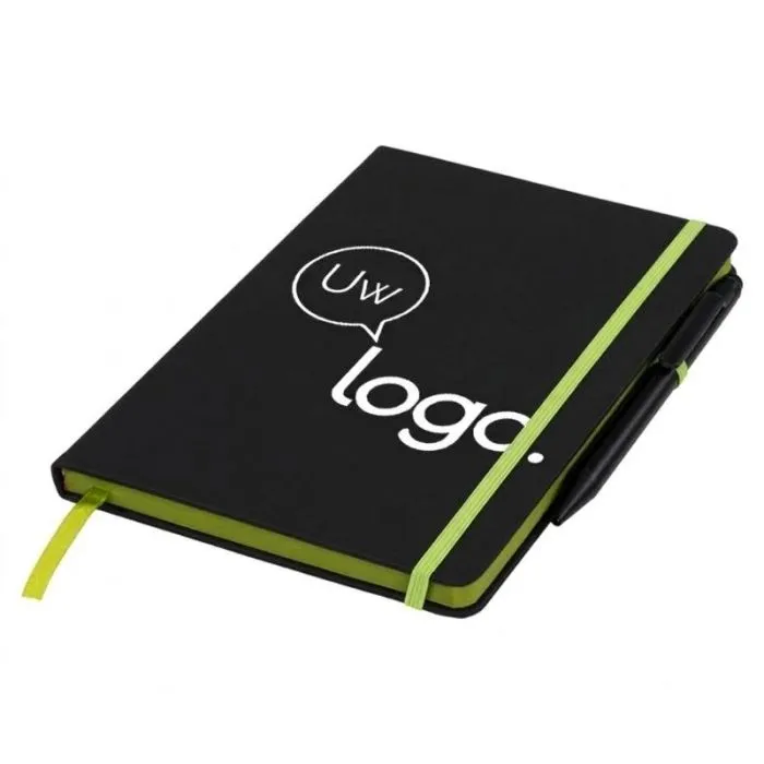 Gepersonaliseerd notitieboekje M Noir Edge