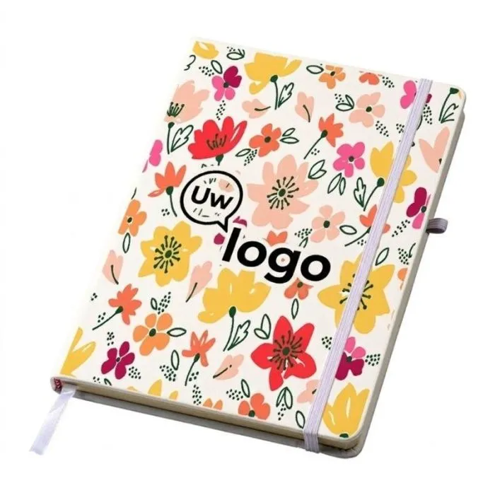 Gepersonaliseerd A5-notitieboekje met Polar-papier met lijntjes