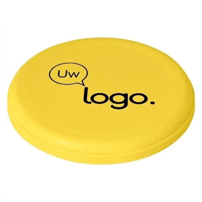 Crest-reclamefrisbee van gerecycled materiaal