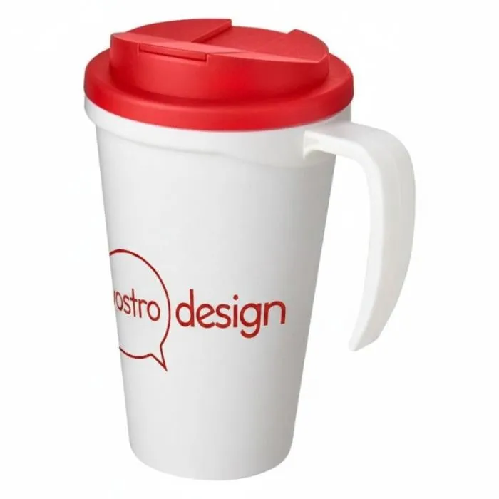 Tazza termica personalizzata Americano® Grande da 350 ml con coperchio anti-perdite