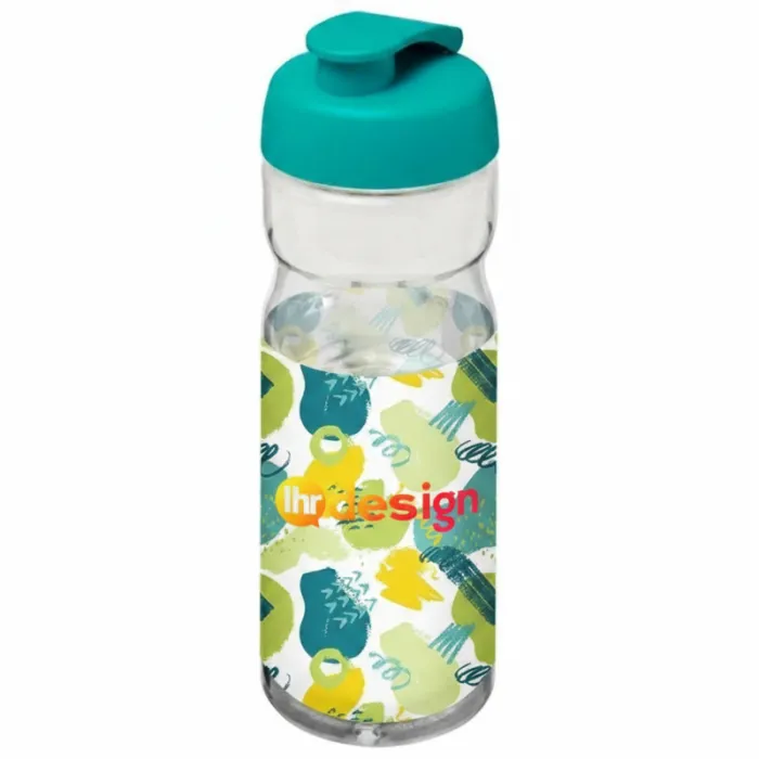 Personalisierte Sportflasche H2O Active® Base Tritan™ 650 ml mit Klappdeckel