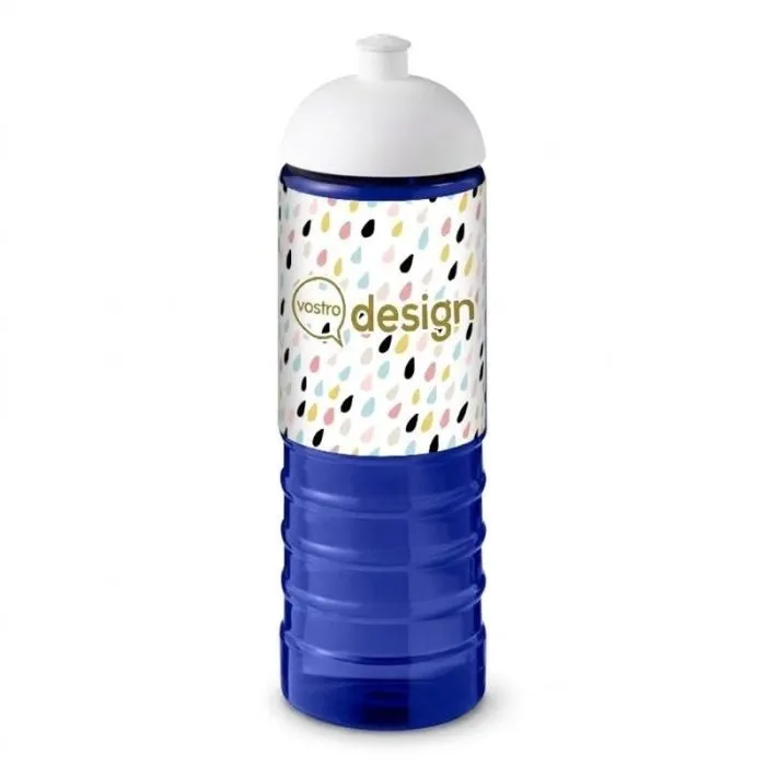 Borraccia sportiva H2O personalizzabile da 750 ml con tappo a cupola - Active® Eco Treble