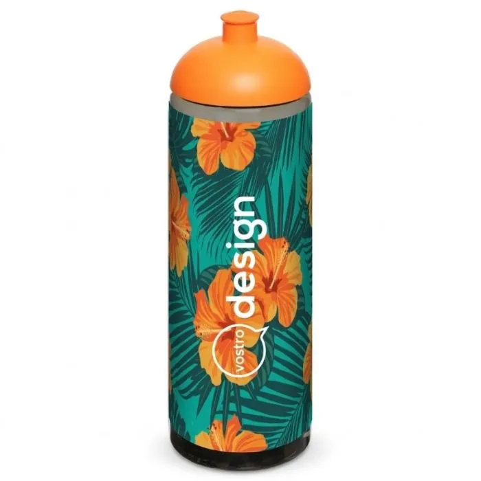 Borraccia sportiva H2O personalizzata da 850 ml con tappo a cupola - Active® Eco Vibe