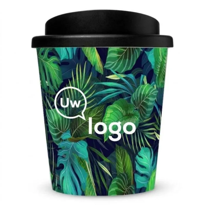 Gepersonaliseerde Brite-Americano® Espresso Recycled-beker van 250 ml met isolatie