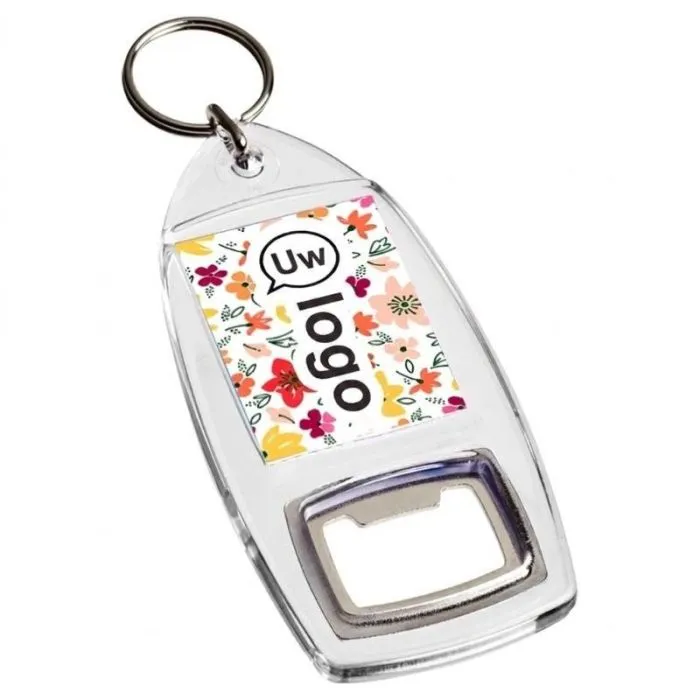 Gepersonaliseerde sleutelhanger met flesopener R1 Jibe