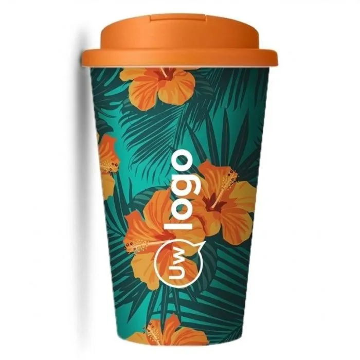 Brite-Americano® reclame-thermobeker van 350 ml met lekvrij deksel