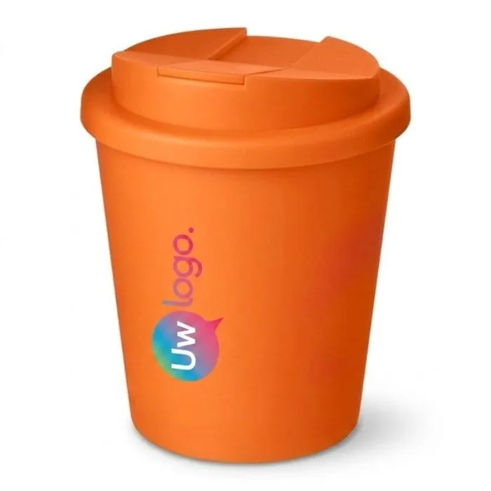 Isolerende reclamebeker van 250 ml met lekvrij deksel - Espresso Brite-Americano®