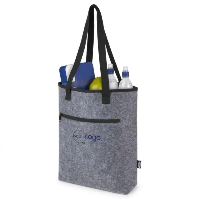 Borsa shopping termica promozionale in feltro riciclato da 12 L - Felta GRS