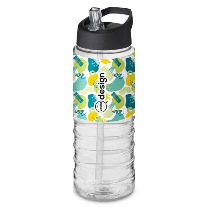 Borraccia sportiva promozionale H2O Active® Treble da 750 ml con tappo versatore