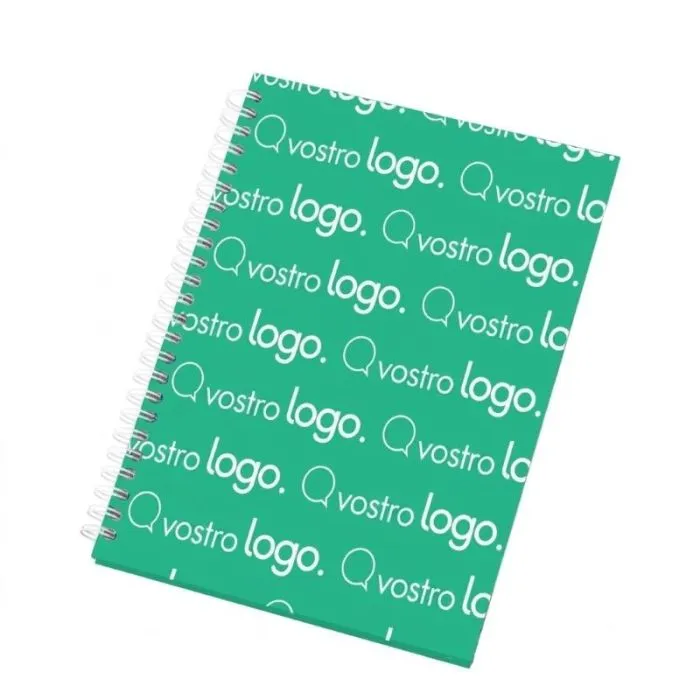 Taccuino promozionale A5 con copertina rigida - Rilegatura Wire-o