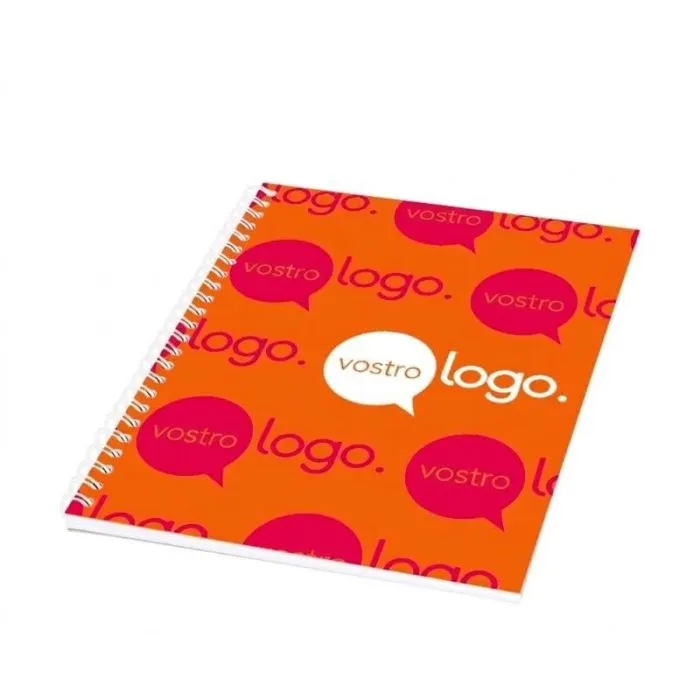 Quaderno pubblicitario Desk-Mate® con spirale, formato A4