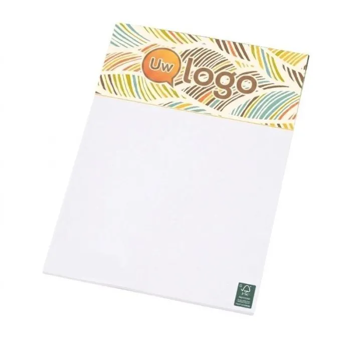 Desk-Mate® A4-notitieblok van gerecycled papier voor promotiedoeleinden