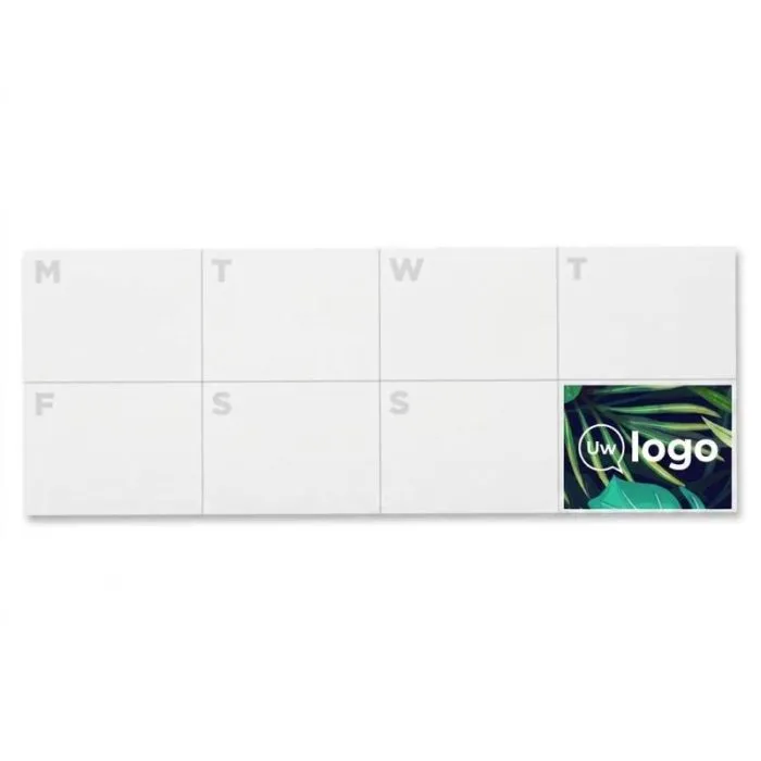 Personaliseerbare plakbriefjes met bedrukte agenda – Sticky-Mate®