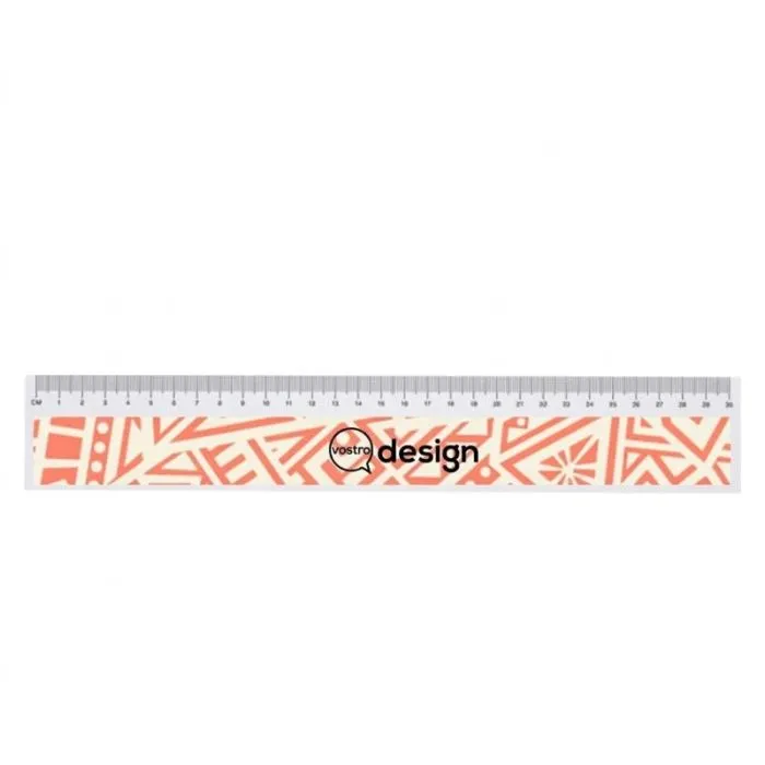 Foglietti adesivi riciclati personalizzabili con righello stampato da 30 cm - Sticky-Mate®