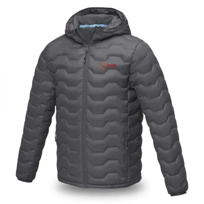 GRS-gecertificeerd, gerecycled Petalite-thermojack voor heren, gepersonaliseerd