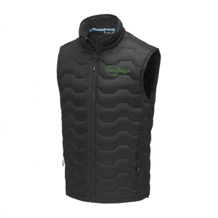 Gilet termico in epidoto riciclato certificato GRS da uomo, per uso promozionale