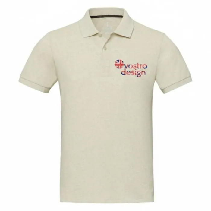 Polo promozionale riciclata unisex a maniche corte - Emerald